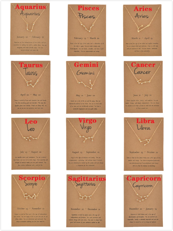 Vòng cổ mặt 12 cung hoàng đạo phong cách thời trang