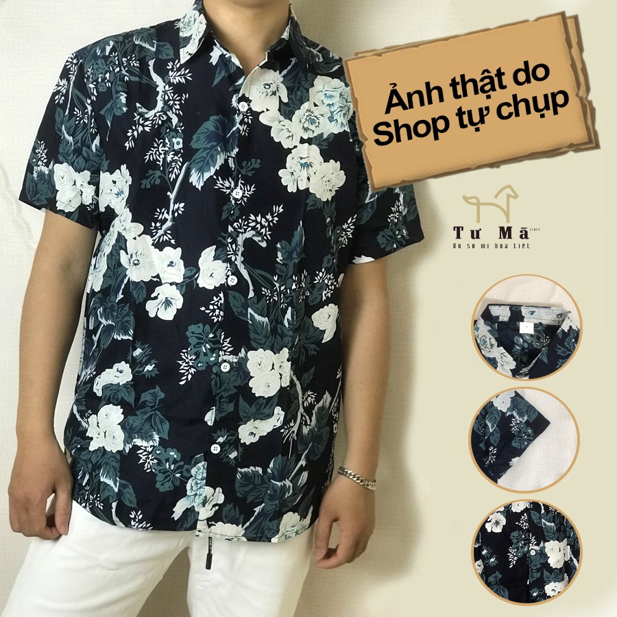 Áo sơ mi họa tiết nam ngắn tay 💝 FREESHIP 💝 áo sơ mi form rộng chất mát thích hợp cho đi làm, đi chơi | BigBuy360 - bigbuy360.vn