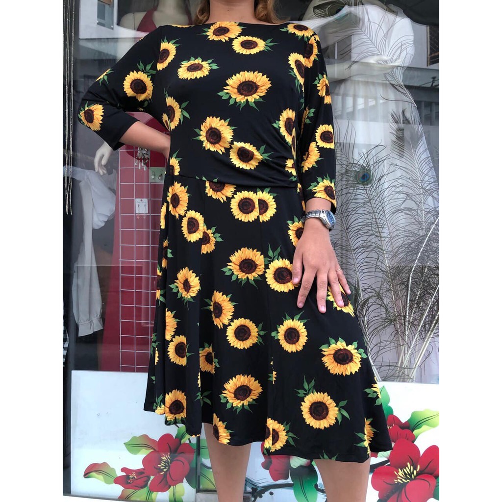 ĐẦM HOA HƯỚNG DƯƠNG - HÌNH SHOP TỰ CHỤP