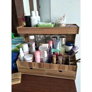 Kệ đựng mỹ phẩm gỗ