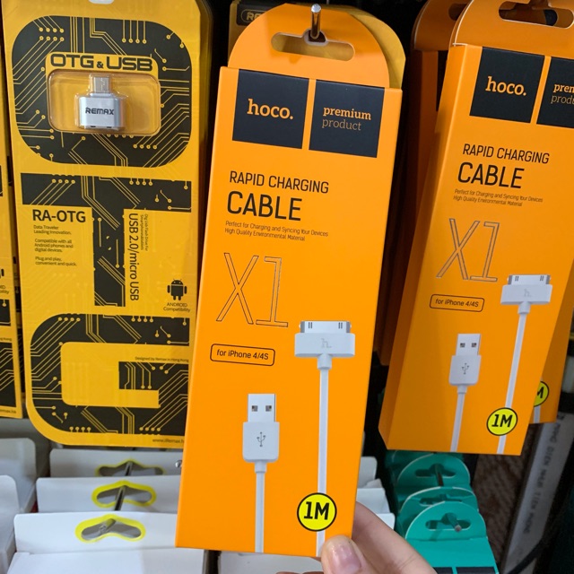Cáp sạc ip4 chính hãng Hoco X1