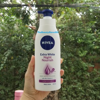 Sữa Dưỡng Thể Giúp Săn Da, Dưỡng Trắng Nivea Ban Đêm 400ml