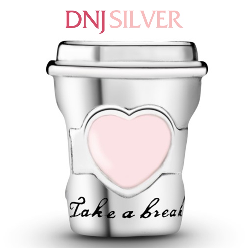 Charm bạc 925 cao cấp, hàng chuẩn bạc - Charm Take a Break Coffee Cup thích hợp để mix vòng tay charm - DN240