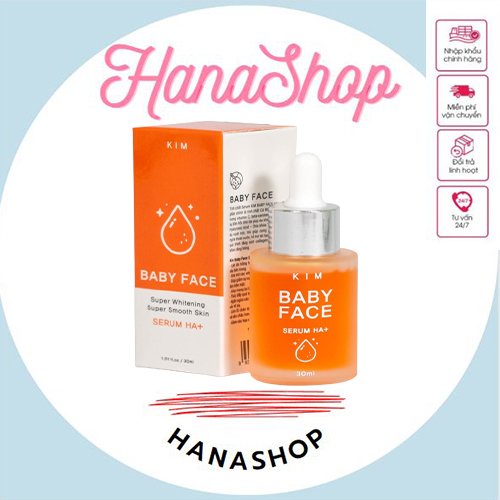 SERUM KIM BABY FACE HA+ Tinh Chất Truyền Trắng Sạch Mụn, Mờ Nám, Tàn Nhang