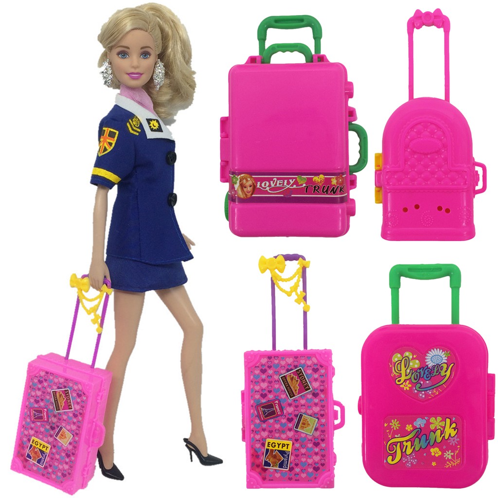 Vali Du Lịch Mini Cho Búp Bê Barbie