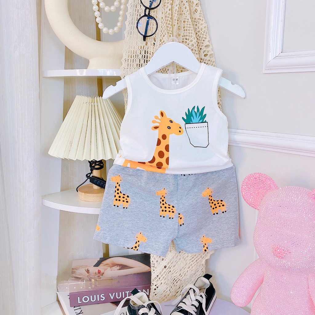 BỘ BA LỖ HƯƠU VÀNG DỄ THƯƠNG CHO BÉ TRAI BÉ GÁI 8-18Kg