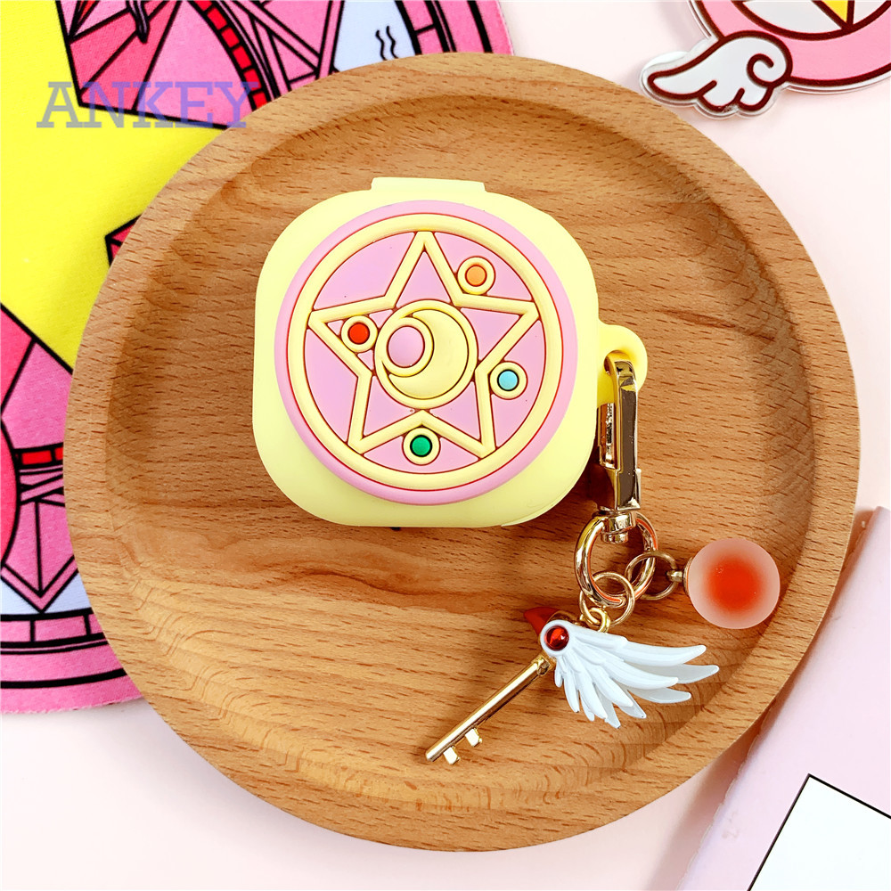 Samsung Galaxy Buds Live / Buds Pro / Buds 2 Case Vỏ bảo vệ hộp đựng tai nghe phong cách Thủy thủ mặt trăng cho