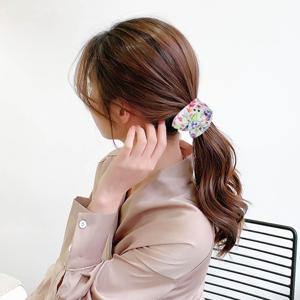 CACTU Dây Buộc Tóc Cao Su Sợi Nhỏ Thấm Nước Cho Nữ