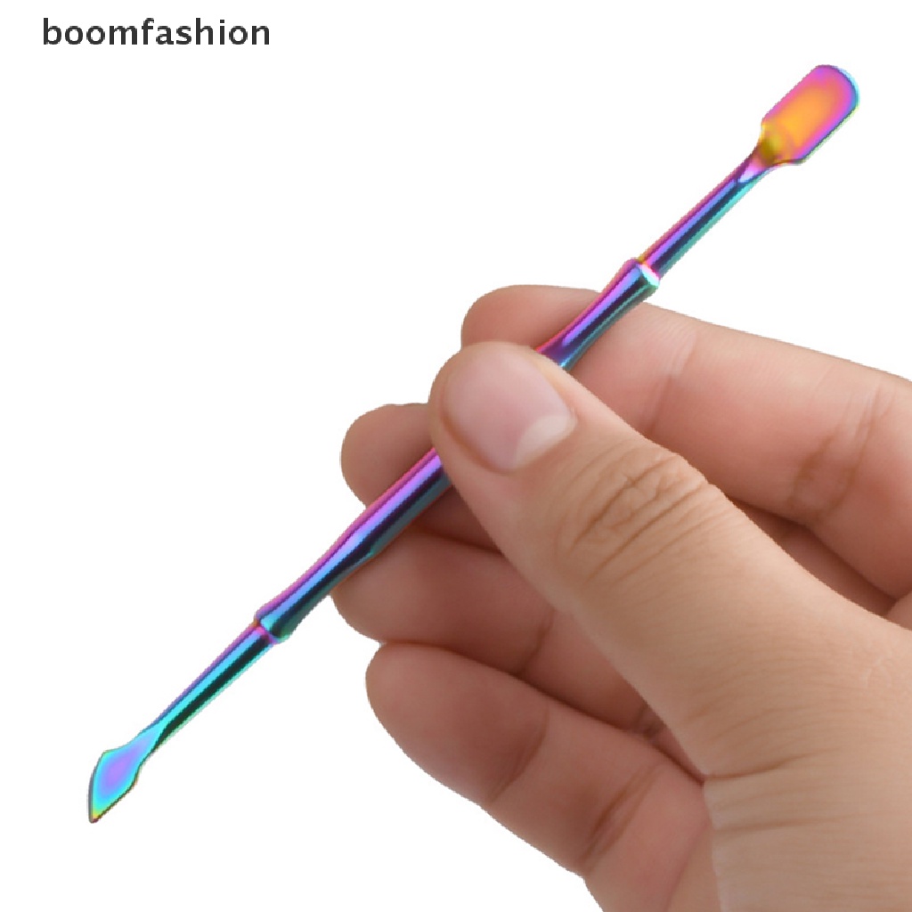 [boomfashion] Double Sided Stainless Steel Metal Cuticle Pusher Cuticle Dead Skin Trimmer [new]