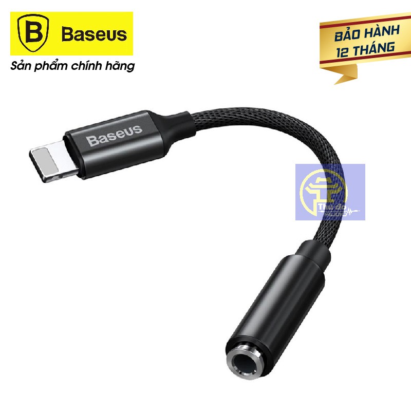 {Chính hãng} Jack chuyển đổi BASEUS L3.5 từ cổng LIGHTNING sang chân 3.5mm