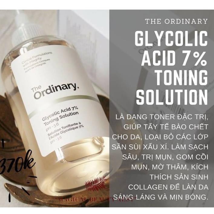 Toner Nước Hoa Hồng The Ordinary Glycolic Acid 7% Toning Solution