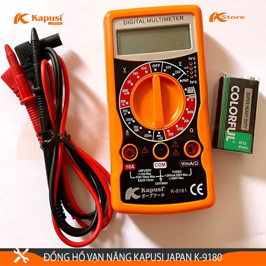 ĐỒNG HỒ VẠN NĂNG ĐIỆN TỬ KAPUSI JAPAN - AMPE KÌM ĐỒNG HỒ ĐO DÒNG ĐIỆN TIÊU CHUẨN NHẬT BẢN