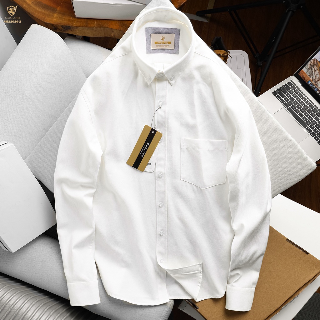 Sơmi Oxford cotton mềm siêu chất 💖 SLIMFIT 💖 đẹpcháyhàng vài mã rồi anh em - SMML2A 💖