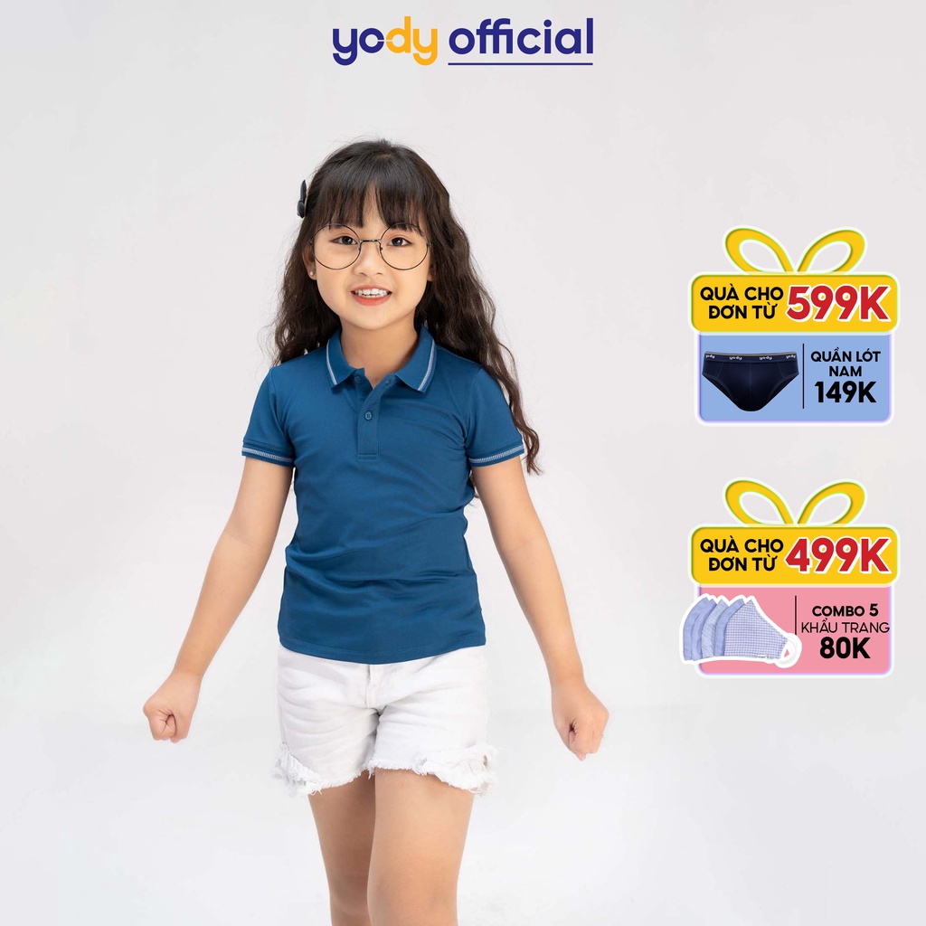  Áo polo Yody trẻ em Coolmax mềm mịn thoáng mát da bé Kid3096