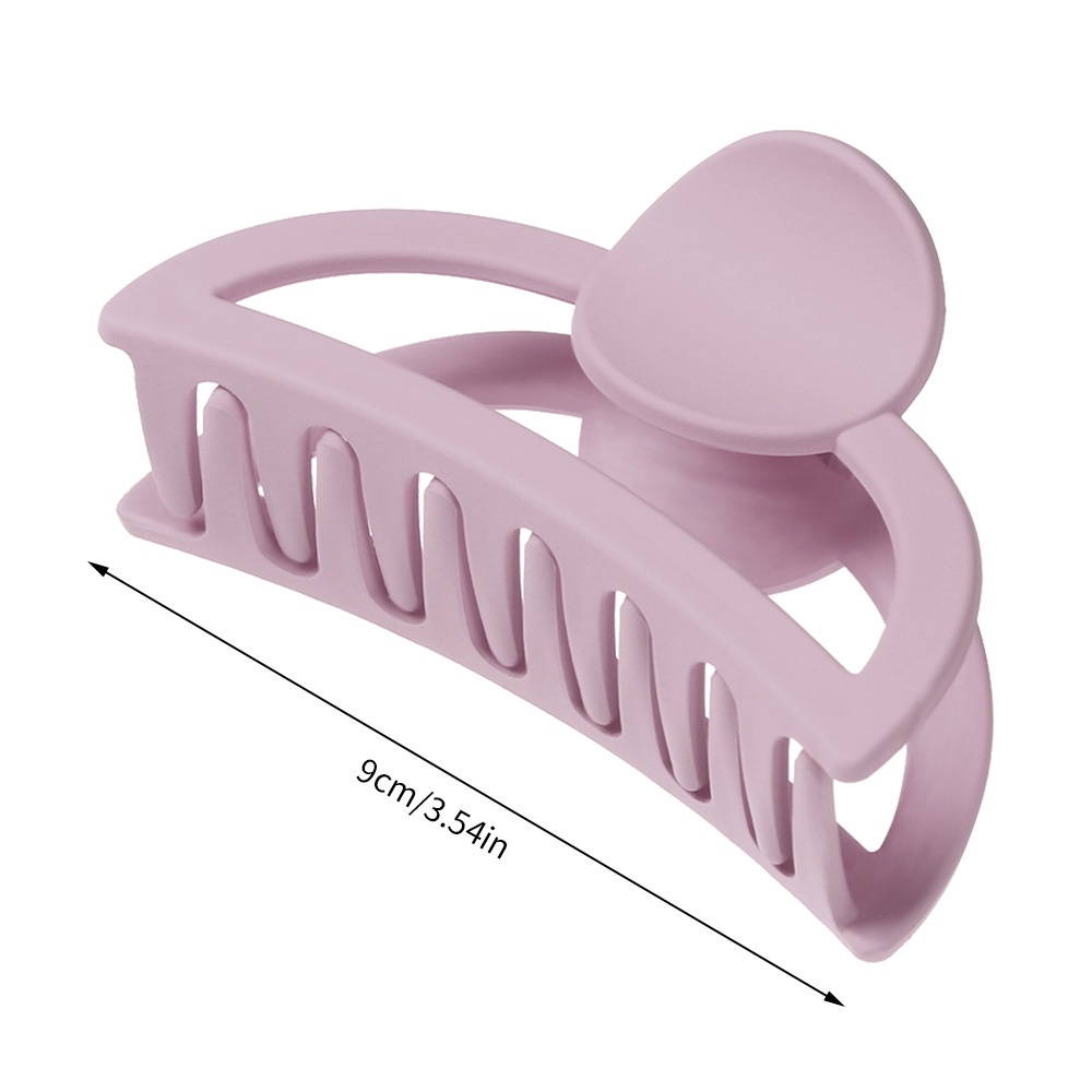 Kẹp tóc nhựa màu trơn thời trang dành cho nữ