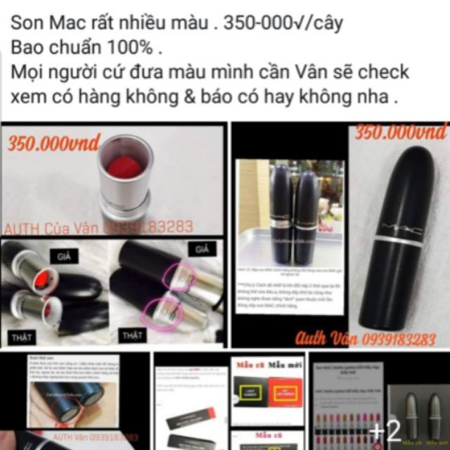 Son Mac Nhám 301_307_308_315_316. Auth 100% .