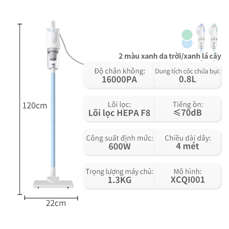 Máy hút bụi cầm tay Simplus Vaccum Cleaner Máy hút bụi gia đìn lực hút mạnh 16000Pa