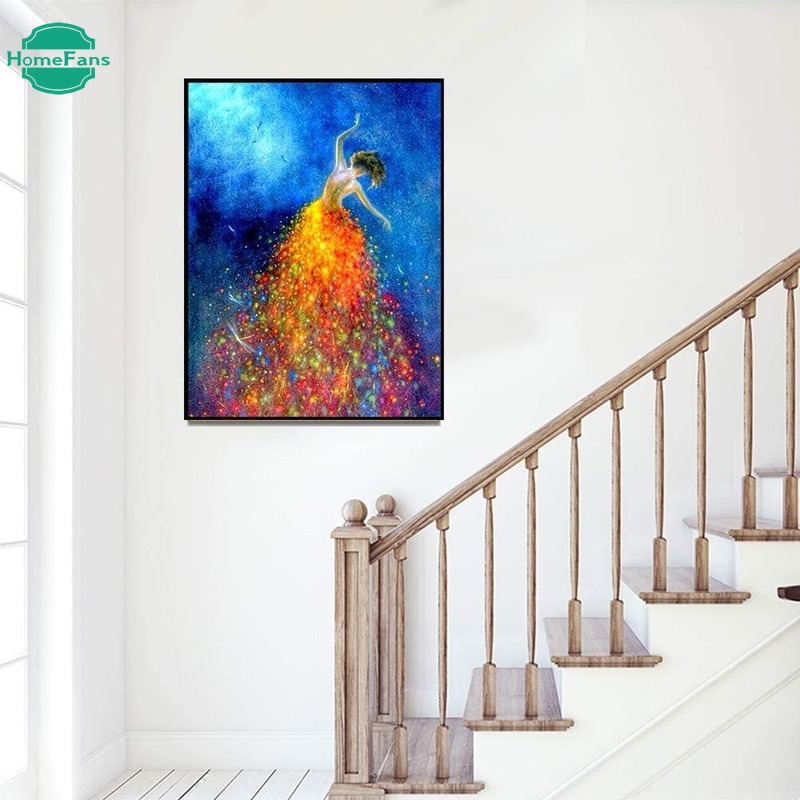 Bộ Tranh Đính Đá 5D Họa Tiết Độc Đáo Kích Thước 30x40 cm DIY Dùng Trang Trí