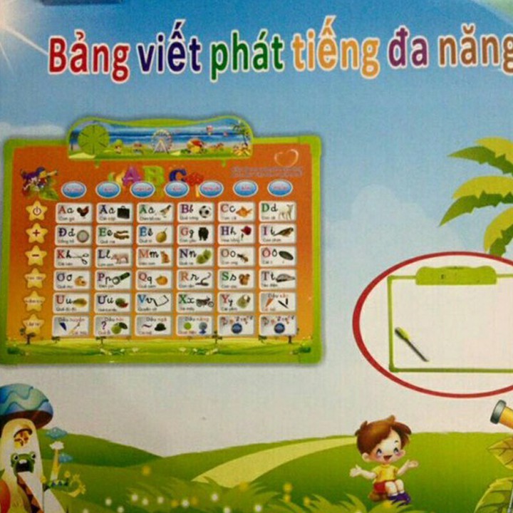 Bảng Chữ Cái Điện Tử Có Bảng Vẽ