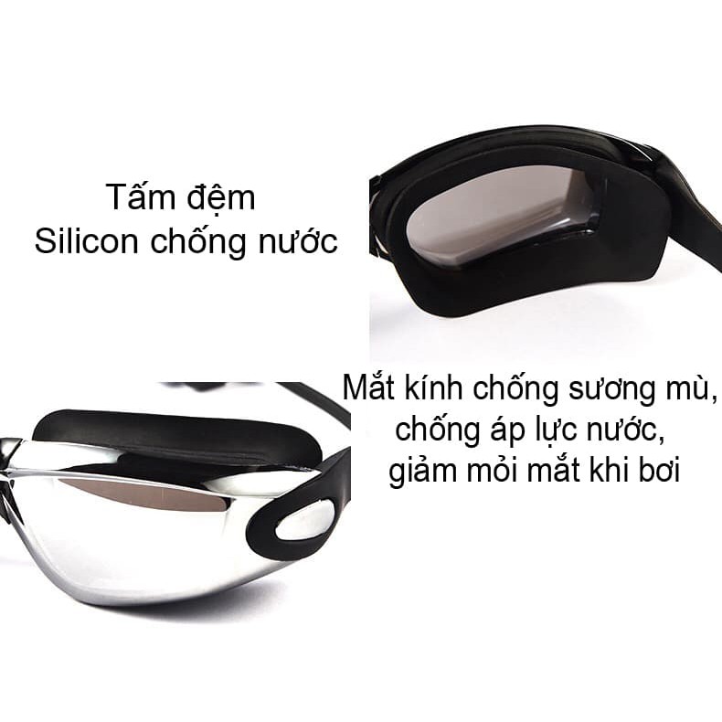 kính bơi tráng gương chống tia UV, chống nước, chống đọng sương