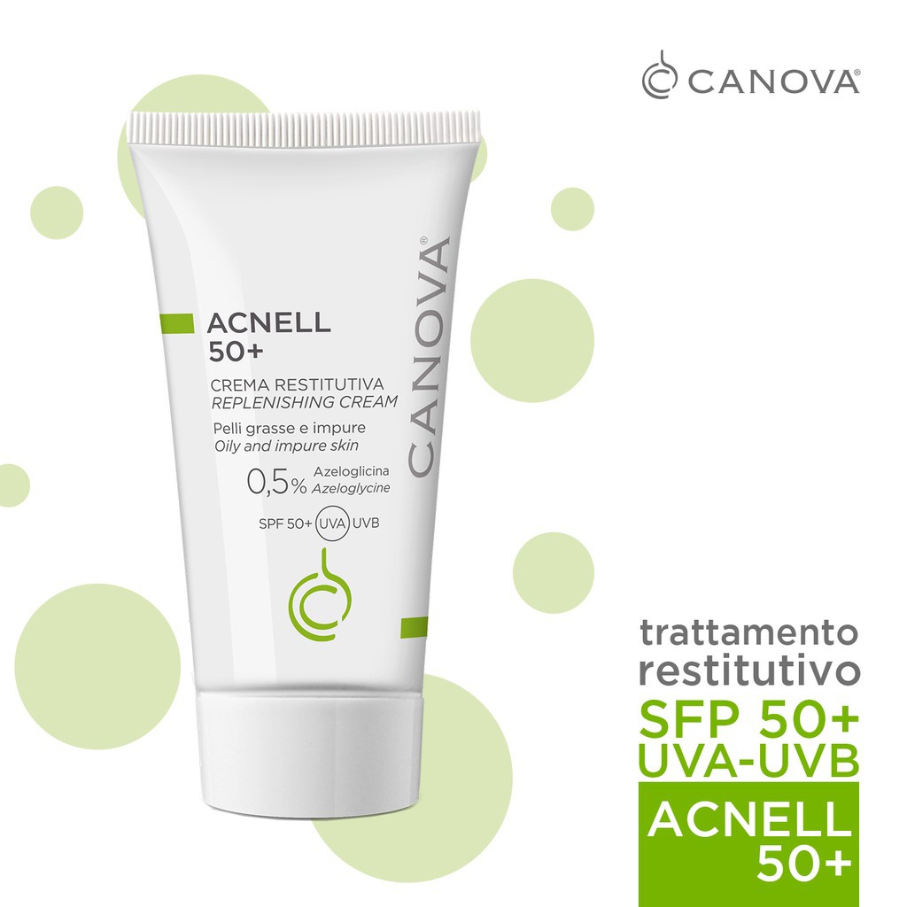 [TEM CTY] CANOVA Acnell &amp; Acnell 50+ (50mL) - Kem ngừa mụn ban đêm / ngày dành cho da mụn, nhạy cảm