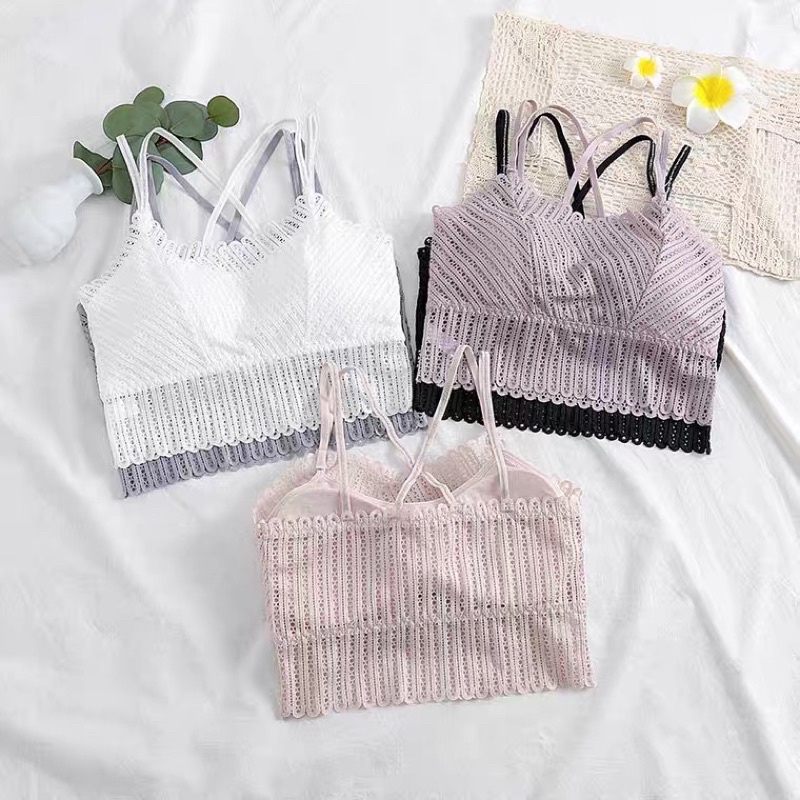 ÁO LÓT NỮ BRA REN QUAI CHÉO CHẤT MỀM ĐẸP