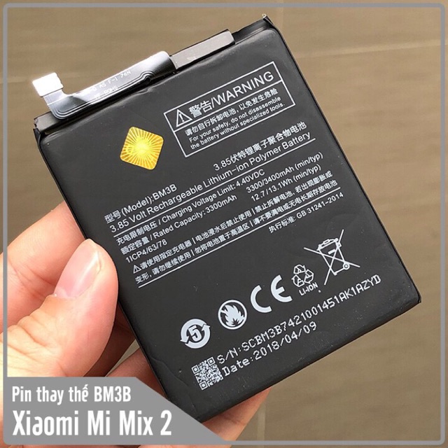Pin Xiaomi Mi mix 2/ BM3B xịn bảo hành 6 tháng