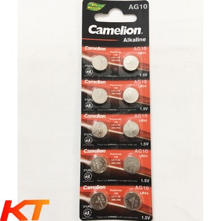 Pin LR1130, AG10,LR54, 189 Camelion Plus Alkaline (vỉ 10 viên)