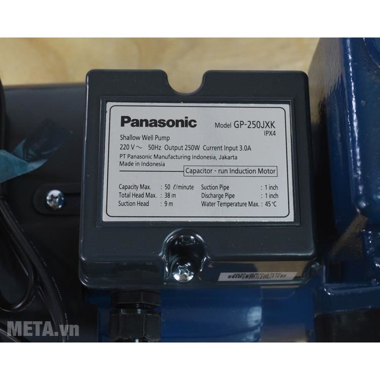 Máy bơm nước cao cấp Panasonic GP-250JXK, made in Indonesia, bảo hàng 24 tháng