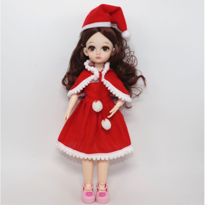 Búp Bê Baboliy Cao 30cm 12 Khớp - Váy Noel