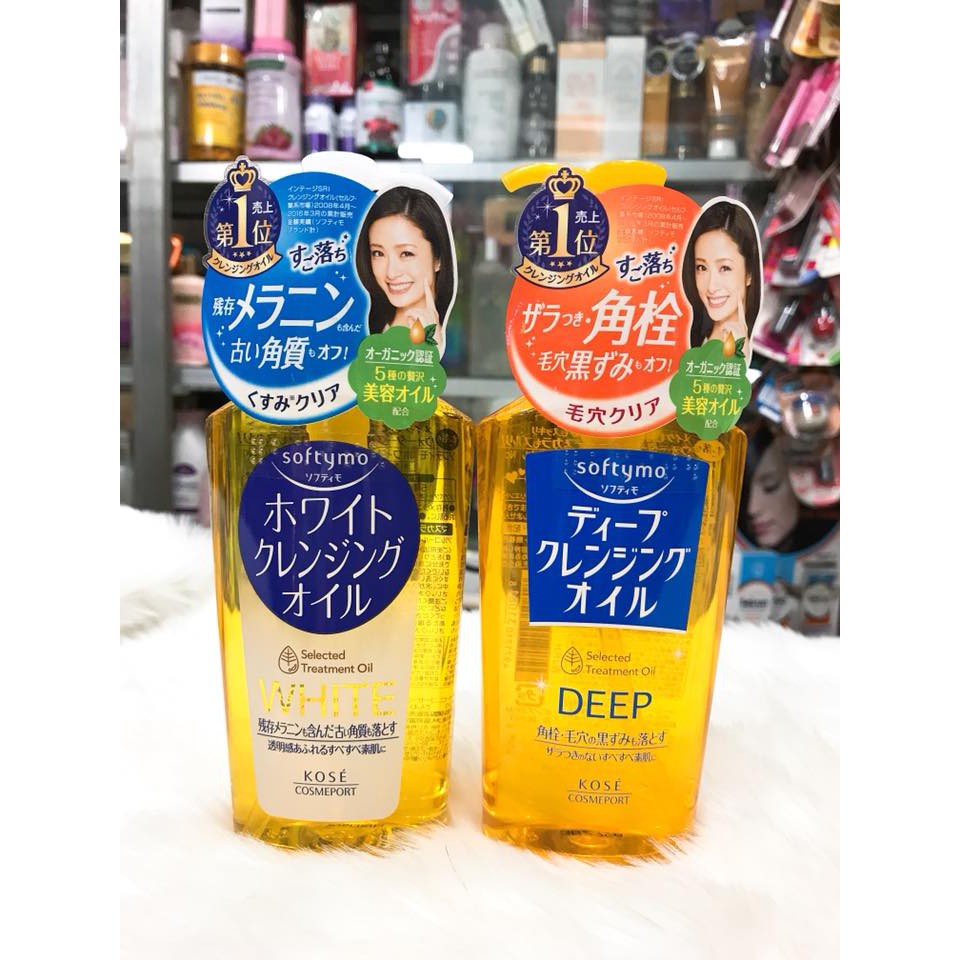 Dầu tẩy trang dưỡng ẩm Kose Softymo Cleansing Oil tẩy trang dịu nhẹ Nhật 230ml Rose.beautify