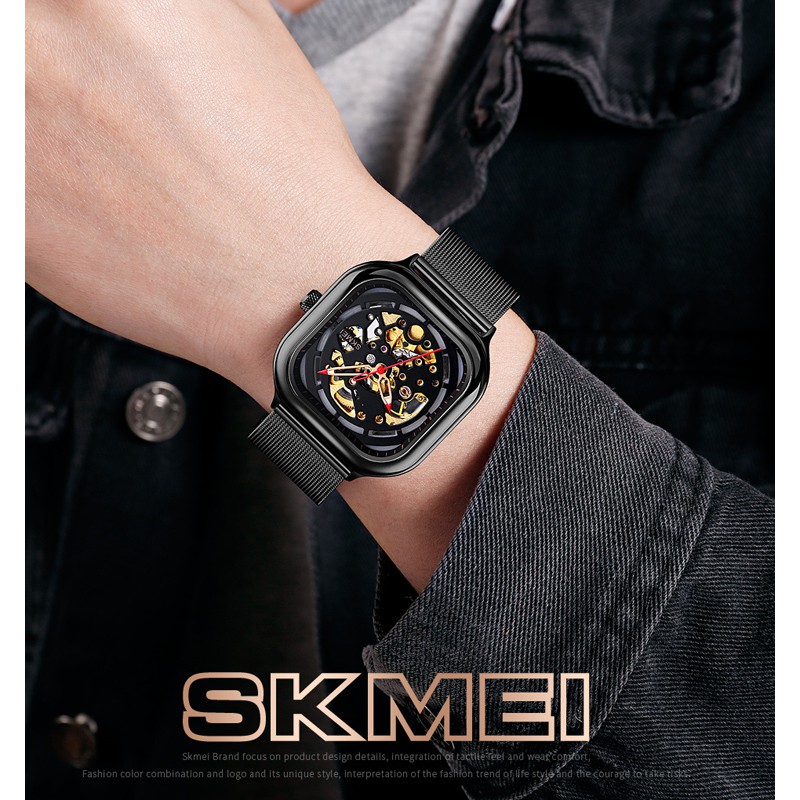 Đồng hồ cơ tự động SKMEI 9184 chống thấm nước thời trang cao cấp cho nam