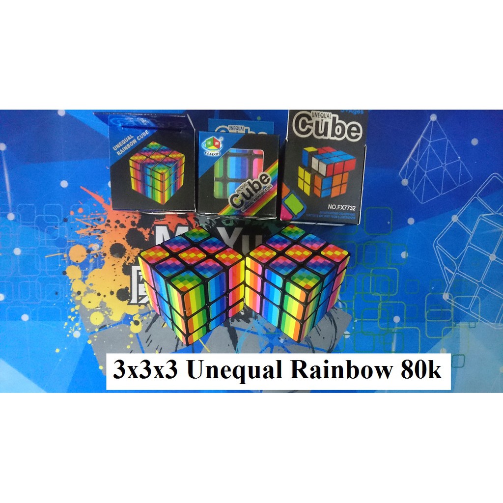 Rubik 3x3x3. Unequal Rainbow