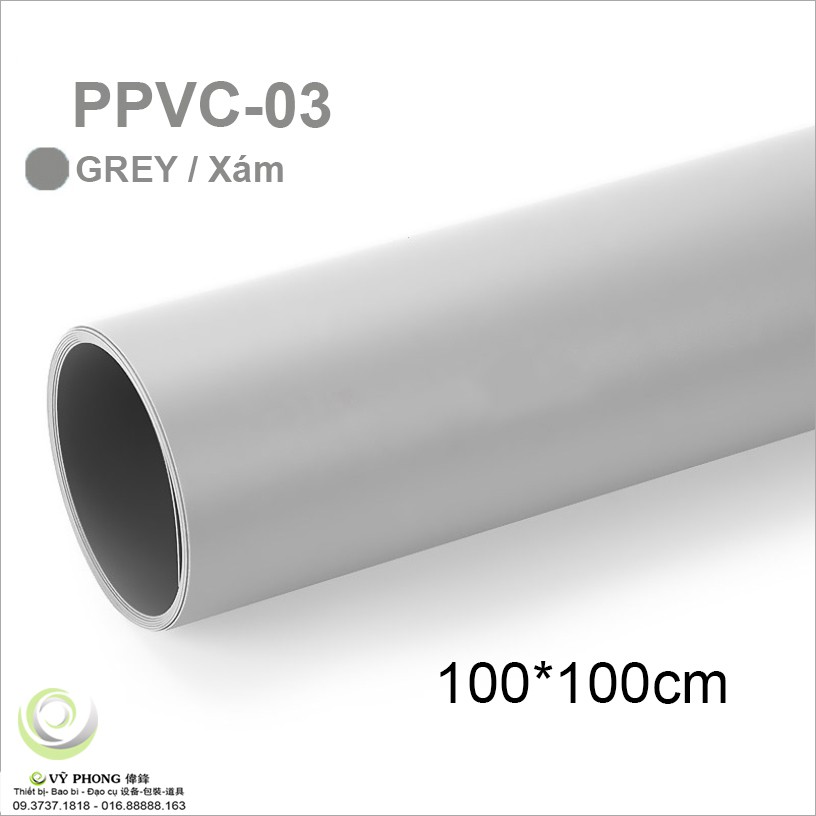 Phông nền chụp ảnh PVC 100cm màu trơn CHỤP HÌNH PPVC100x100-01,2,3,4,5,6,7,8,9