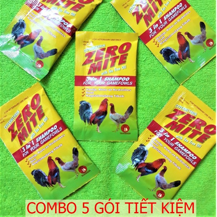 Zeromite - Xà Bông Tắm Gà Diệt Mạt + Kháng Khuẩn I Tỷ Trần Cựa Gà