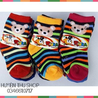Set 10 đôi tất kẻ sọc phối màu cho bé