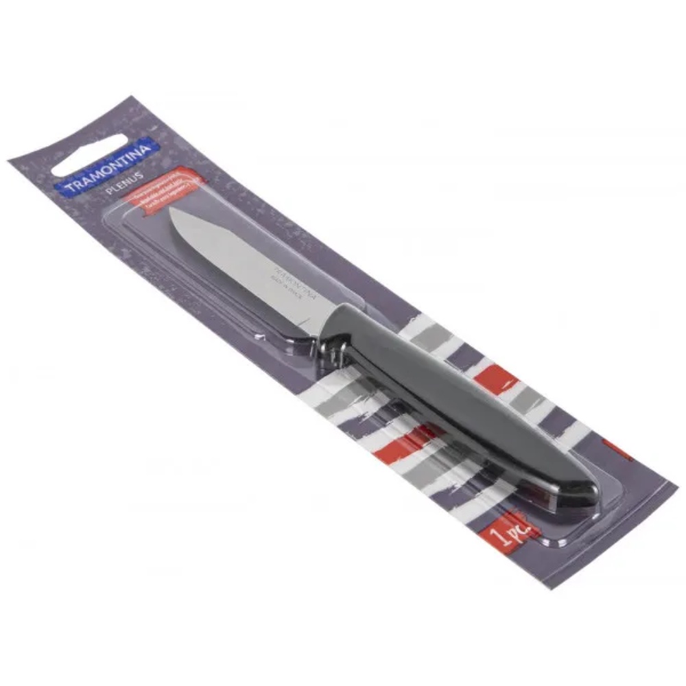 Dao Gọt Hoa Quả 8cm Tramontina Plenus Thép Không Gỉ Cán Nhựa PP Sắc Bén Tiện Dụng Sản Xuất Tại Brazil