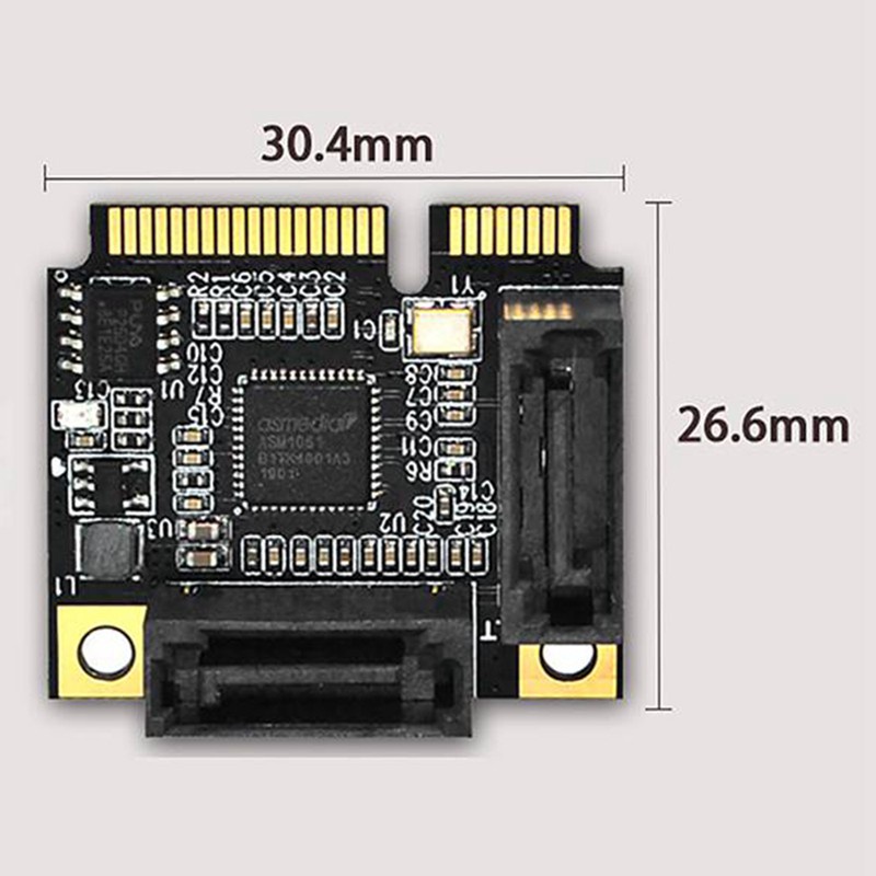 Thẻ Mở Rộng Pci-E 2 Cổng Mini Với Cáp Sata Cho Pc / Máy Tính | BigBuy360 - bigbuy360.vn