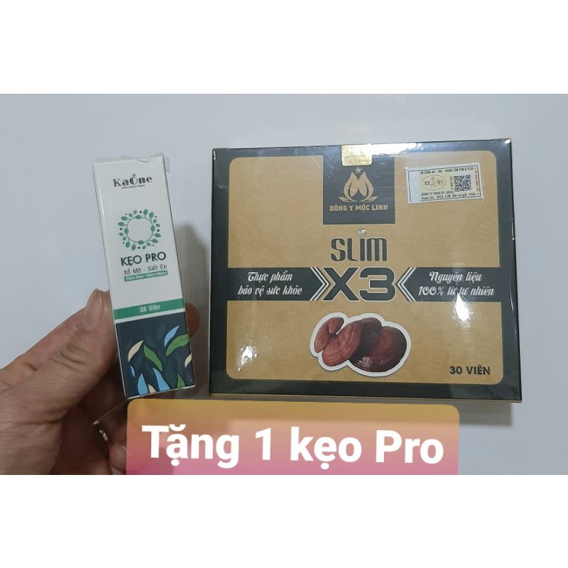 Giảm Cân Đông Y Mộc Linh X3 - 30viên/1hộp (Tặng kèm 1hộp kẹo Pro)