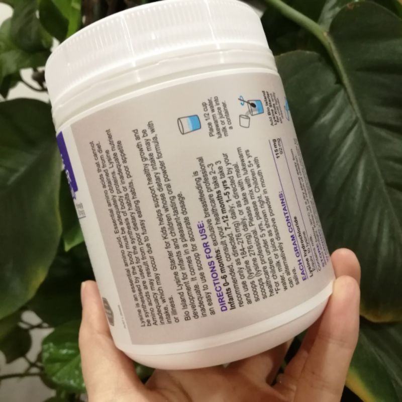 Bột tăng chiều cao Bio Island Lysine Starter For Kids