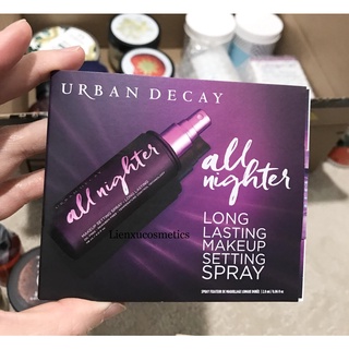 Xịt giữ lớp trang điểm Urban Decay all nighter makeup setting spray sample 2ml
