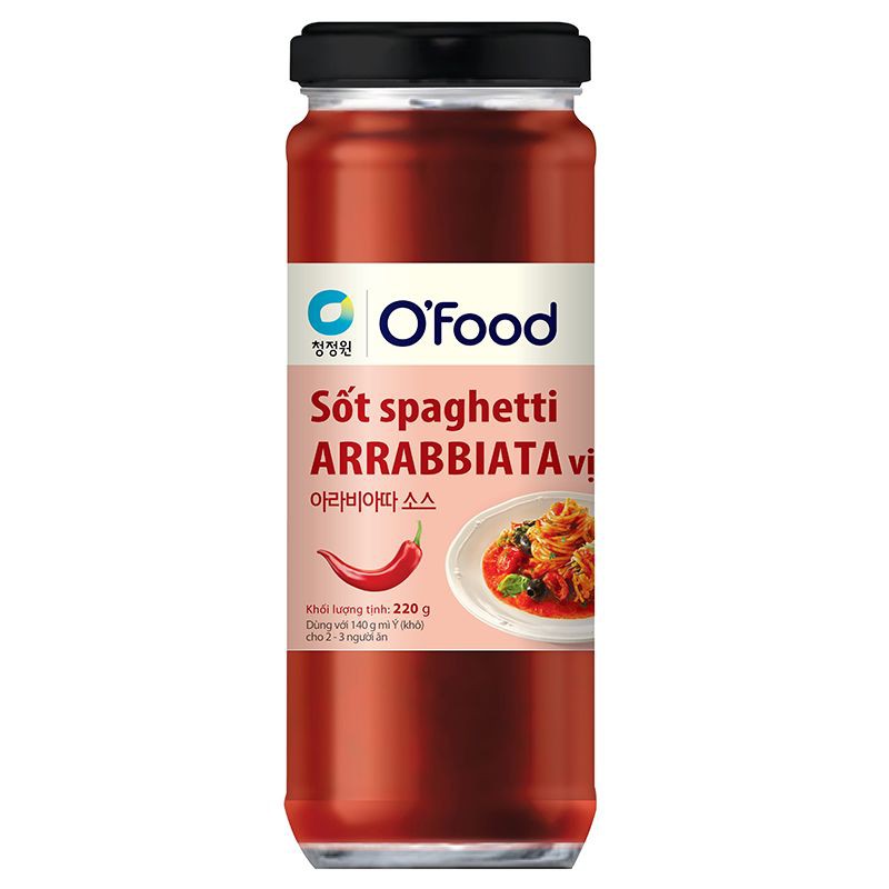 Sốt Spaghetti O’Food Vị Nguyên Bản/Vị Cay 220G