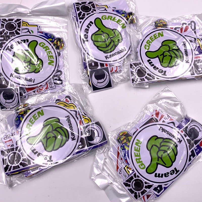 (Hàng Mới Về) Bộ 38 Miếng Dán Trang Trí Xe Mô Tô / Va Li Chống Nước 4003