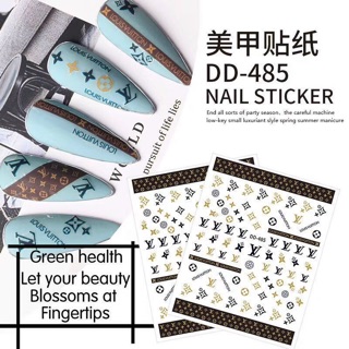 Sticker LV nâu