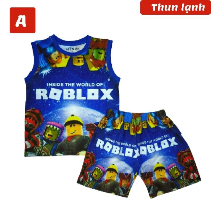 Đồ bộ thun lạnh cho bé trai Roblox từ 10-46kg - giặt không vỡ hình - Tomchuakids