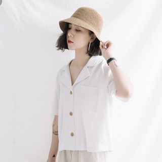 Mũ bucket dạ, nón bucket heominhon vành thẳng