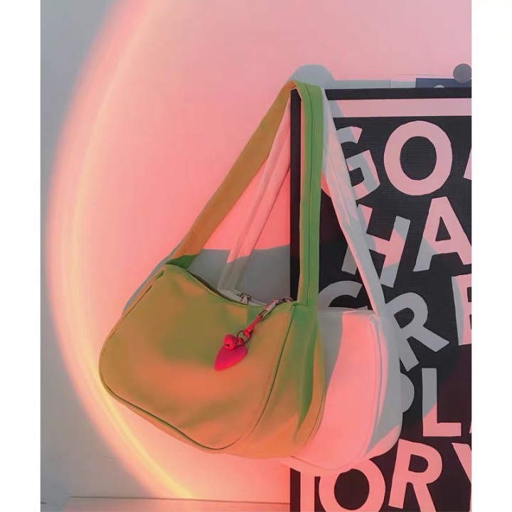 Túi xách YADOU bằng nylon màu sắc đơn giản thời trang cho nữ