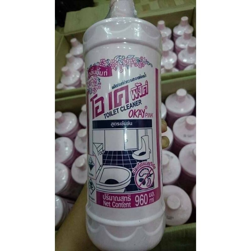 Nước tẩy rửa bồn cầu, nhà vệ sinh Okey Thái Lan thần thánh 960ml