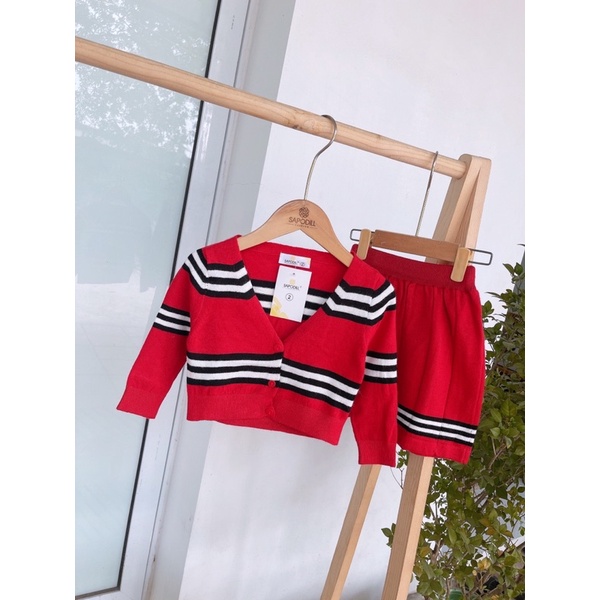 Sale sốc! Set chân váy len cao cấp ( áo mỏng, chân váy dày dặn) SAPODILL cho bé từ 1