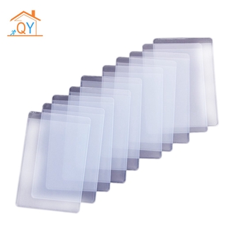 In Stock 10Pcs Soft Clear Plastic Card Sleeves Protectors, for ID Cards, Band Cards, etc.